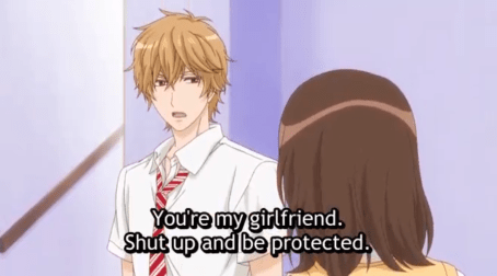 Kyoya being sweet despite their faux relationship.
