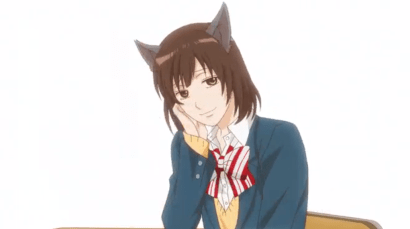 This is how Erika looks like whenever she lies (wolf ears sprout from her head)